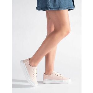 Adidași confortabili pentru femei roz pe platformă imagine