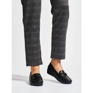 Mocasini negri exclusiv pentru femei pe platformă imagine
