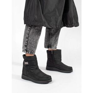 Frumoase snowshoes platformă neagră pentru femei imagine