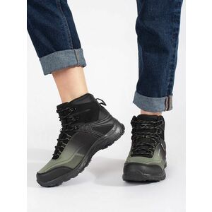 Pantofi de trekking exclusiv pentru femei, negri și verzi imagine