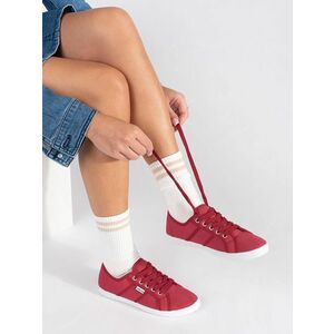 Adidași roșii pentru femei, unici, fără toc imagine