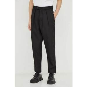 G-Star pantaloni bărbați, culoarea negru, cu fason chinos imagine
