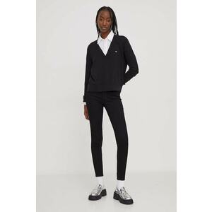Hollister Co. jeansi femei, culoarea negru imagine