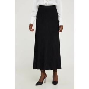 Answear Lab fustă culoarea negru, midi, evazati imagine