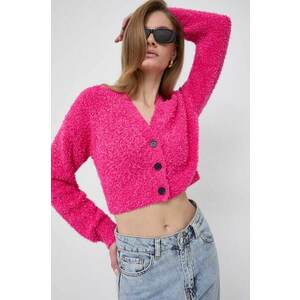 Karl Lagerfeld cardigan femei, culoarea roz imagine