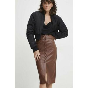 Answear Lab fustă culoarea negru, midi, creion imagine