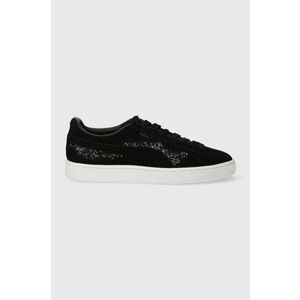 Puma sneakers din piele intoarsă PUMA X SWAROVSKI culoarea negru imagine