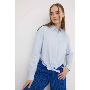 Tommy Jeans camasa femei, cu guler clasic, regular, DW0DW17520 imagine