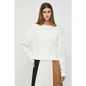 BOSS bluză femei, culoarea bej, uni 50505795 imagine