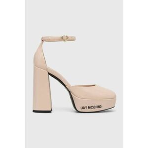 Love Moschino pumps culoarea bej, cu toc drept JA1028CG1IIH0601 imagine