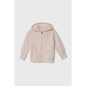 Abercrombie & Fitch bluza copii culoarea roz, cu glugă, neted imagine
