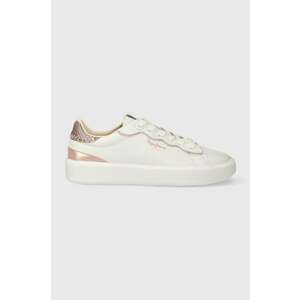Pepe Jeans sneakers din piele PLS00006 culoarea alb, DOBBIE SEAL imagine