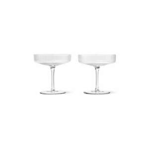 ferm LIVING pahar de șampanie Ripple Champagne 2-pack imagine