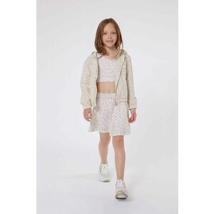Michael Kors fusta fete culoarea bej, mini, evazati imagine