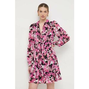 Silvian Heach rochie culoarea roz, mini, evazată imagine