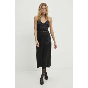 Answear Lab rochie culoarea negru, midi, dreaptă imagine
