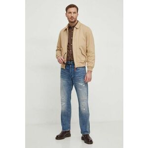 Pepe Jeans jacheta de bumbac culoarea bej, de tranzitie imagine