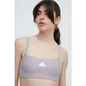 adidas sutien de baie culoarea violet, cupă ușor rigidizată IR9641 imagine