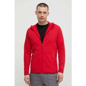 Jack Wolfskin hanorac Baiselberg culoarea rosu, cu glugă, neted imagine