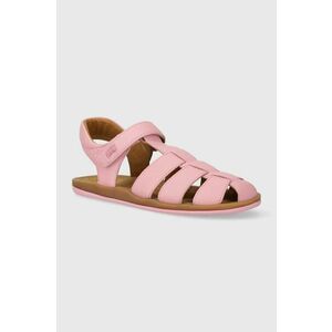 Camper sandale din piele pentru copii culoarea roz imagine