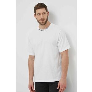 The North Face tricou din bumbac barbati, culoarea alb, cu imprimeu imagine