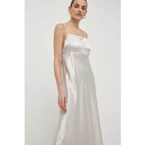 Max Mara Leisure rochie culoarea gri, maxi, evazată 2416220000000 imagine