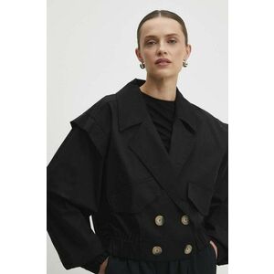 Answear Lab geaca femei, culoarea negru, de tranzitie, oversize imagine