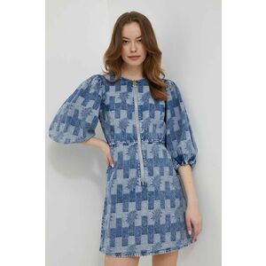 Barbour rochie din denim mini, evazată imagine