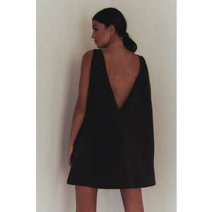 MUUV. rochie din bumbac sukienka #SKATEGIRL culoarea maro, mini, oversize imagine