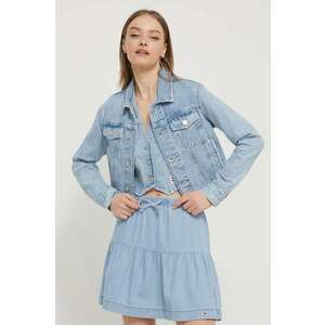 Tommy Jeans geacă din denim femei, de tranziție DW0DW17661 imagine