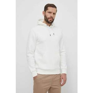 Peak Performance bluza barbati, culoarea alb, cu glugă, neted imagine