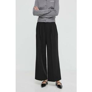 2NDDAY pantaloni 2ND Miles - Daily Sleek femei, culoarea negru, drept, high waist, 2000160151 imagine