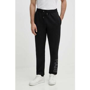 Karl Lagerfeld pantaloni de trening culoarea negru, cu imprimeu imagine