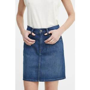 G-Star fustă din denim culoarea bleumarin, mini, dreaptă imagine