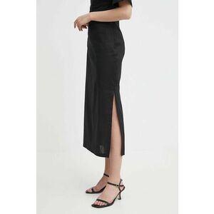 Sisley fusta din in culoarea negru, maxi, evazati imagine