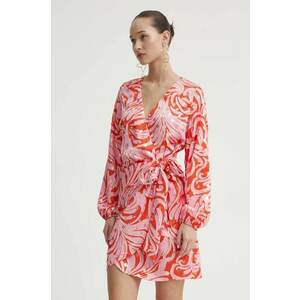 Never Fully Dressed rochie culoarea roz, mini, mulată imagine