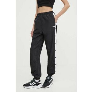 Fila pantaloni de trening Larisa culoarea negru, neted, FAW0768 imagine