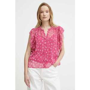 Pepe Jeans camasa MARLEY femei, culoarea roz, relaxed, PL304798 imagine