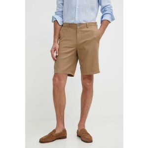 Sisley pantaloni scurti din bumbac culoarea maro imagine