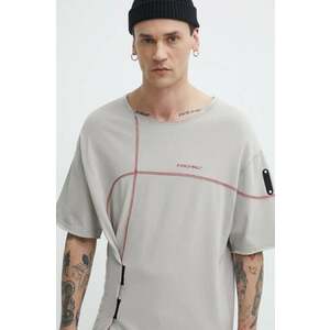 A-COLD-WALL* tricou din bumbac Intersect T-Shirt barbati, culoarea bej, cu imprimeu, ACWMTS179 imagine