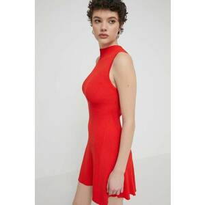 Desigual rochie TURNER culoarea rosu, mini, evazată, 24SWVF08 imagine