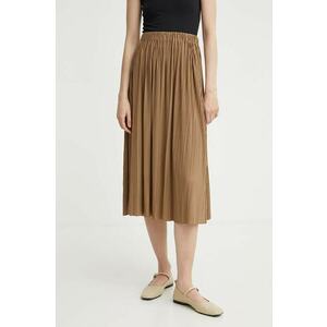 Samsoe Samsoe fusta Uma culoarea negru, midi, evazati, F18303206 imagine