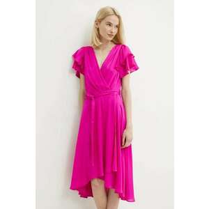 Dkny rochie culoarea roz, midi, evazată, DD4AQ571 imagine