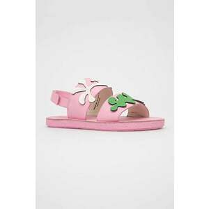 Camper sandale din piele pentru copii culoarea roz imagine