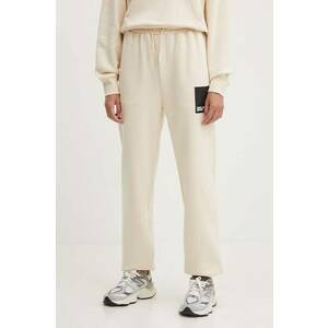 Karl Lagerfeld Jeans pantaloni de trening culoarea bej, cu imprimeu, 245J1000 imagine
