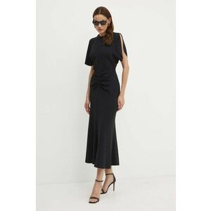 Victoria Beckham rochie culoarea negru, maxi, evazată, 1124WDR005227A imagine
