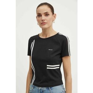 Miss Sixty tricou 6L2SJ1650000 SJ1650 S/S T-SHIRT femei, culoarea negru, 6L2SJ1650000 imagine