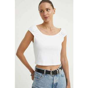 Levi's top din bumbac culoarea alb, A8784 imagine