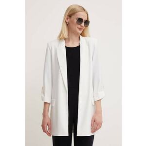 Joseph Ribkoff sacou culoarea alb, un singur rand de nasturi, neted, 242060 imagine
