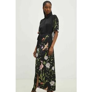 Answear Lab rochie culoarea negru, maxi, dreaptă imagine